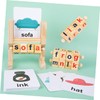 BESPORTBLE Wooden Alphabet Blocks Set for Boys and Girls Rotating