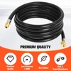 Wadoy 3/8" Propane Extension Hose 12FT, 3/8" Male & Female