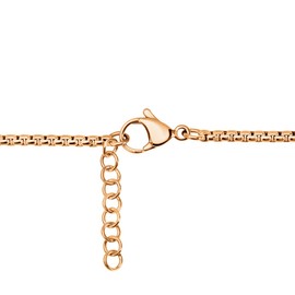 Quiges Women's Anchor Chain Stainless Steel with Lobster Clasp without Pendant (42 + 4 cm Expandable), Stainless Steel