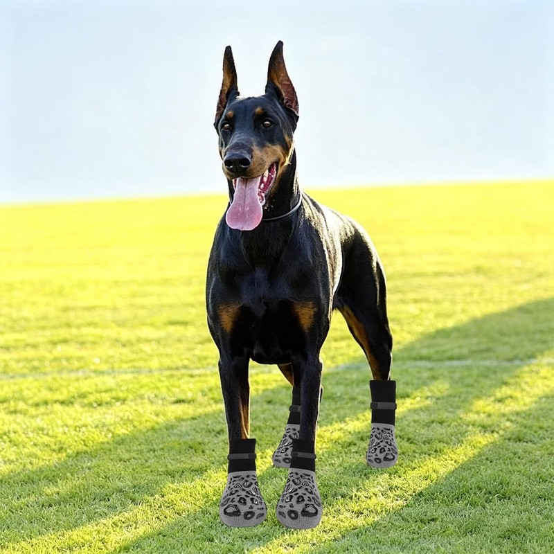 4 PCS Calcetines Antiderrapantes Perro, Zapatos Perro, para Perro