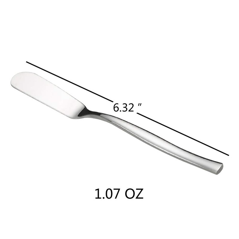 Idomy Cuchillos para mantequilla de acero inoxidable de 6 piezas,