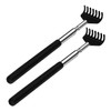 2 Stück Kratzhand Rückenkratzer,Ausziehbar Rückenkratzer Teleskop,Edelstahl Teleskop Back Scratcher,Tragbares Rücken