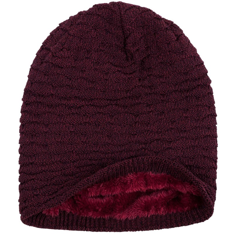 Compagno Winter Warm Lined Honeycomb Beanie Hat Mottled One Size