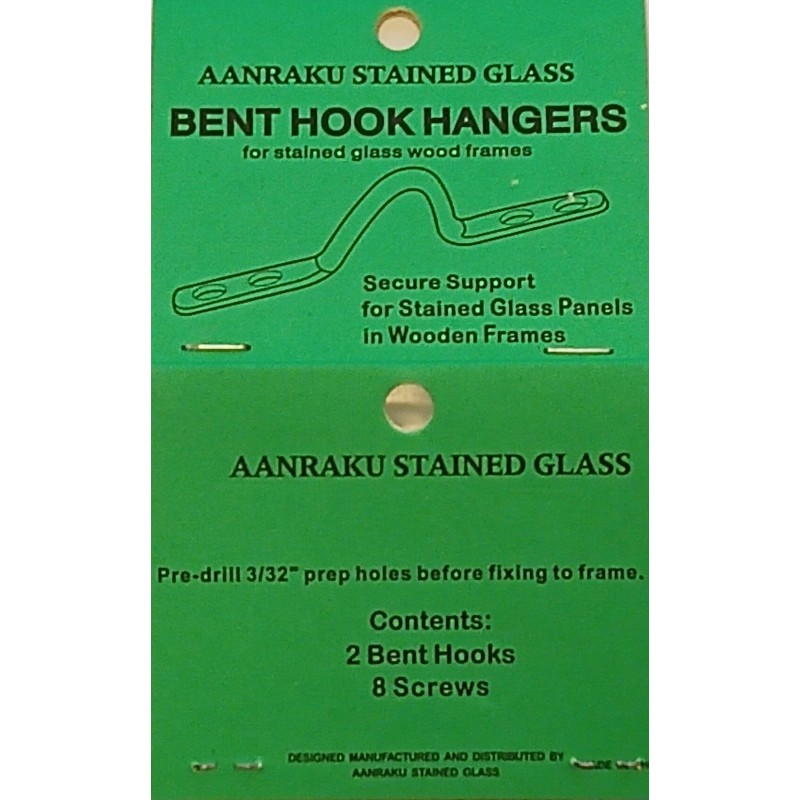 Aanraku Bent Hooks for Hanging Stained Glass