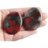 Acxico Bloodstone Jasper Palm Stones For Healing Reiki Emotional Stability