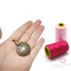 Honbay Yarn Cutter Pendants Metal Thread Cutter Pendant Round Shape