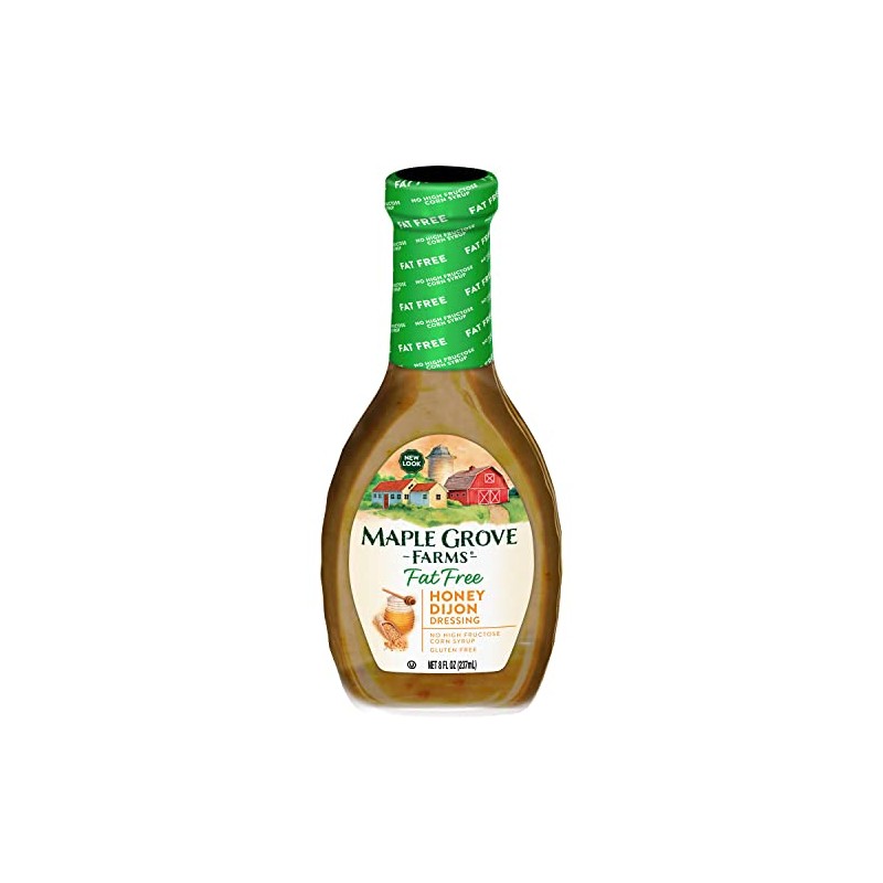 Maple Grove Farms Fat Free Honey Dijon Dressing, 8 oz