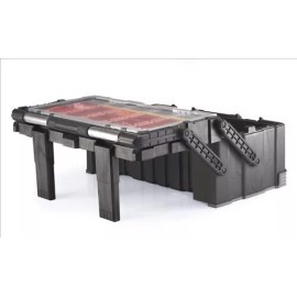 Keter 22" Heavy Duty Cantilever Removable Bin Cantilever Tool Box Back Leg Organizer