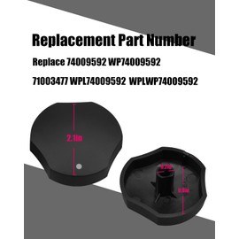 4 Pack 74009592 Burner Control Knobs Fit for Jenn-Air Whirlpool Kenmore KitchenAid Maytag Magic Chef Estate, Cooktop Knob Replace WP74009592 71003477 WPL74009592 WPLWP74009592