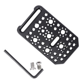 NICEYRIG Cheese Plate Camera, Multifunctional Cheese Plate Compatible with Sony FX3/FX30/BMPCC 6K Pro with 1/4 & 3/8 Location Holes, Multipurpose Extension Cheese Plate for Camera, DIY Accessories