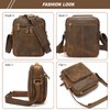 Jack&Chris Leather Messenger Bag for Men, Man Purse Crossbody Bags