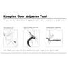kauplus Car Door Adjuster, Hinges Adjustment Tool…