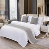 TTiiLoe Hotel Bed Runner Double-sided Bed Cover, Cotton Linen Bed