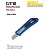Cutter Reforzado Multiusos. Uso Profesional. Navaja de Acero Inoxidable. Mango