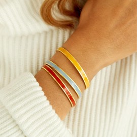 Remember Who The F You Are Motivational Color Bangle, Stainless Steel Inspirational Cuff Bracelets with Hidden Message Engraved Bracelet Jewelry Gift for Women Sisters Friends（Gold&Yellow）