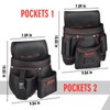 Tool Belt with Multiple Pockets，Adjustable and durable carpenter tool belt,electrician
