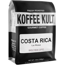 Koffee Kult Costa Rica Coffee - Naranjo La Rosa - Medium Roast Coffee Beans Koffee Kult (Whole Bean, 12oz)