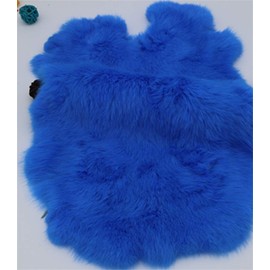 Natural Spotted Decorative Natural Real Fur Rabbit Skin Pelt Hide