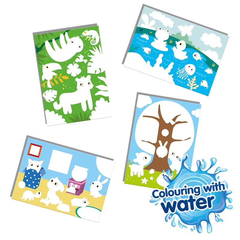 SES Creative 14456 Painting with Water Hidden Animals Colourful