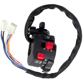 Morii New 5 Function 9 Wire Chinese ATV Left Switch Assembly Kill Start Light Choke Switch Compatible with 150cc 200cc 250cc 300cc ATVs