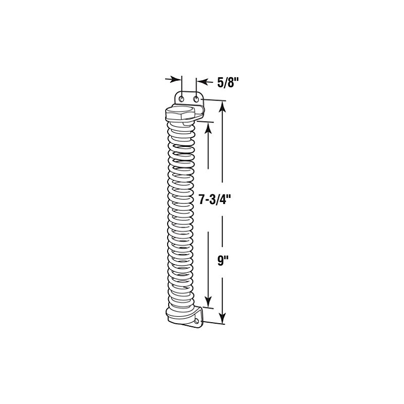 Prime-Line RG 18504 Self Closing Gate Spring, 9 In., Steel,