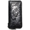 Berkut Dragon / Tiger Genuine Leather Long Wallet, Blue Dragon,