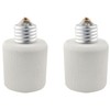 CHENJIN 2PCS Light Bulb Socket Extension Adapter E26-E40 Lighting Accessories