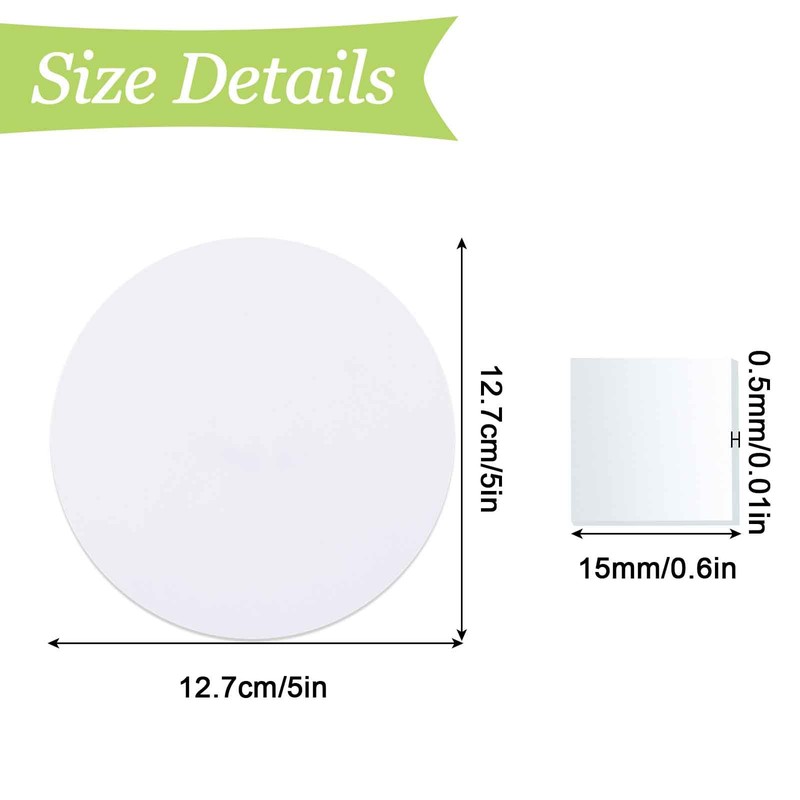 UFURMATE Wall Hole Cover Plate, 6Pcs PVC Plastic Ceiling Cover
