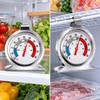 Analog Refrigerator Freezer Thermometer for Kitchen Temperature Monitoring – Easy-Read