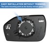Motoforti Right Passenger Side Heated Mirror Replacement for Ford Explorer
