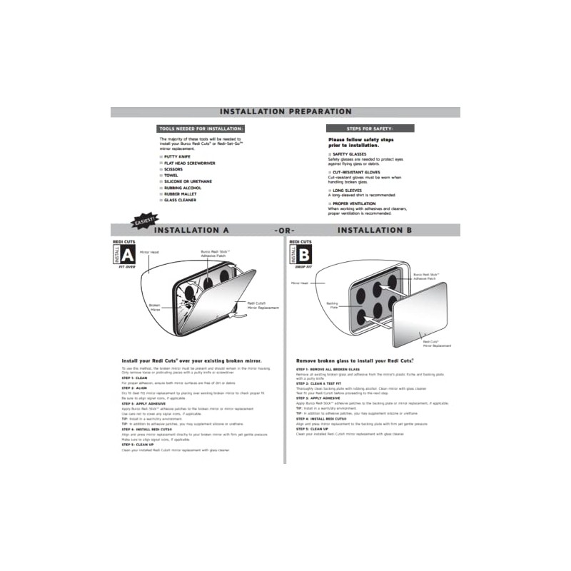 Burco 4039 Side View Mirror Kia Spectra 2002-2004 Driver