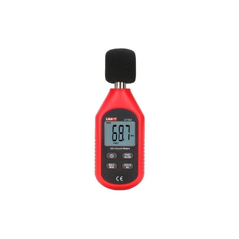 Unit 530134371 Mini Digital Sonometer, Red
