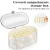Mifoneix Bling Makeup Organizer with Lid,Shiny Large Capacity Cosmetic Display