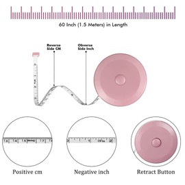 Tape Measure for Body, Measuring Tape for Body,Soft Tape Measure for Body,3Pcs 60 Inch Retractable Measuring Tape,for Body Sewing Fabric Tailor Cloth Craft Measurement Tape