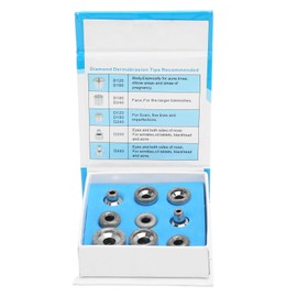 9pcs Microdermabrasion Replacement Tips Metal Multi Size Professional Facial Dermabrasion Machine Tips