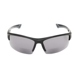 Readers.com: The Roster - Gafas de sol de lectura bifocales para hombres y mujeres, color negro mate con humo, 2.00