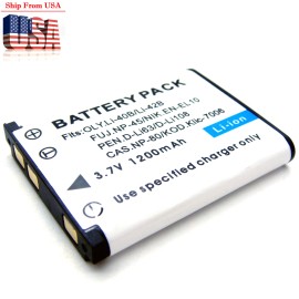 Unbranded Battery For 40B Olympus FE-280 FE-290 FE-300 FE-320 FE-330 FE-340 FE-350 FE-360