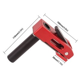 FTtool HRGJ72-R Woodworking Bench Clamp 0.8 inch (20 mm) Aluminum, Manual, 3 Levels, DIY Tool, Wood Tightening, Fixing Tool, 1 Piece, Red