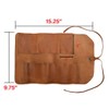 Hide & Drink, Rustic Leather Small Tool Roll, Handmade Includes
