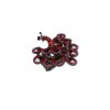 Unbranded Women Peacock Ring Red Pink Animal Feathers Metal Elastic