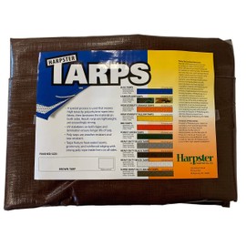 Super Heavy Duty Brown Tarp 8 Oz, 12'X20'
