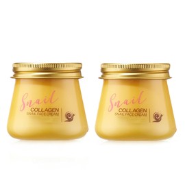 2PCS Snail Collagen Face Cream,Snail Collagen Face Rejuvenation Cream Moisturizer for Women,Snail Hydrating Anti-Wrinkle and Rejuvenating Cream