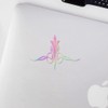 Transparent Decal Stickers of Lily Pinstripes (Hologram) Premium Waterproof Vinyl