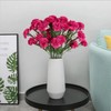 IPOPU 30 Heads Carnations Artificial Flowers 6PCS Silk Carnations 27.56in