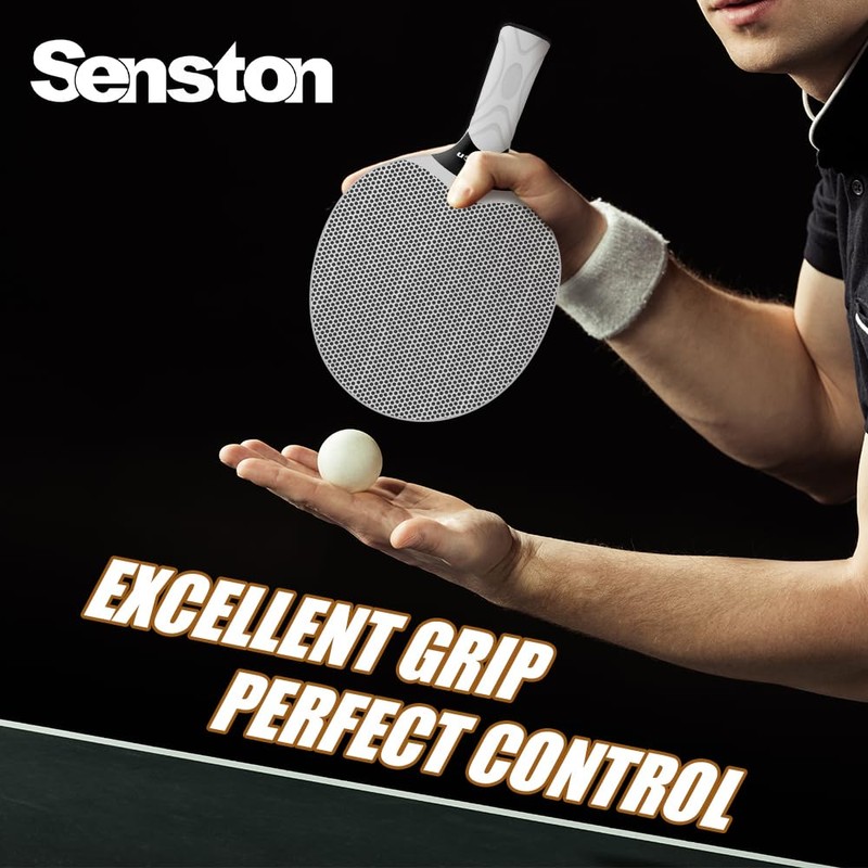 Senston Table Tennis Bat Set, Professional Table Tennis Paddle Set