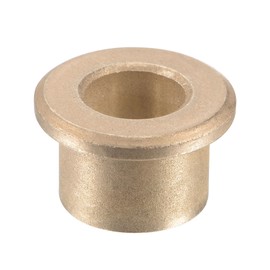 sourcing map Flange Sleeve Bearings 8mm Bore 12mm OD 10mm Length 16mm Flange Dia 2mm Flange Thickness Sintered Bronze Self-Lubricating Bushing 2pcs