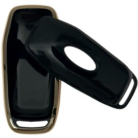REPROTECTING TPU Key Fob Cover Compatible with 2013-2018 Ford Edge Explorer F-150 F-250 Super Duty F-350 Super Duty Fusion Mustang Lincoln MKX (Black/Black)