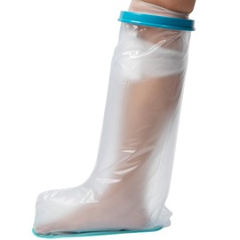 TAKUMED Anti-Slip Reusable Guipure Cover Waterproof Shower Bandage Cover for Adult Feet (Adult Feet)