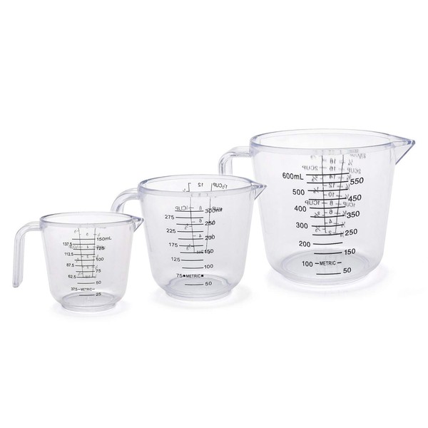 Plastic Measuring Cup Set, Kitchen Cooking and Baking Seasoning Liquid