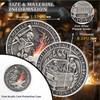 5Pcs Skeleton Dumpster Fire Coin, Grim Reaper Dumpster Fire Challenge